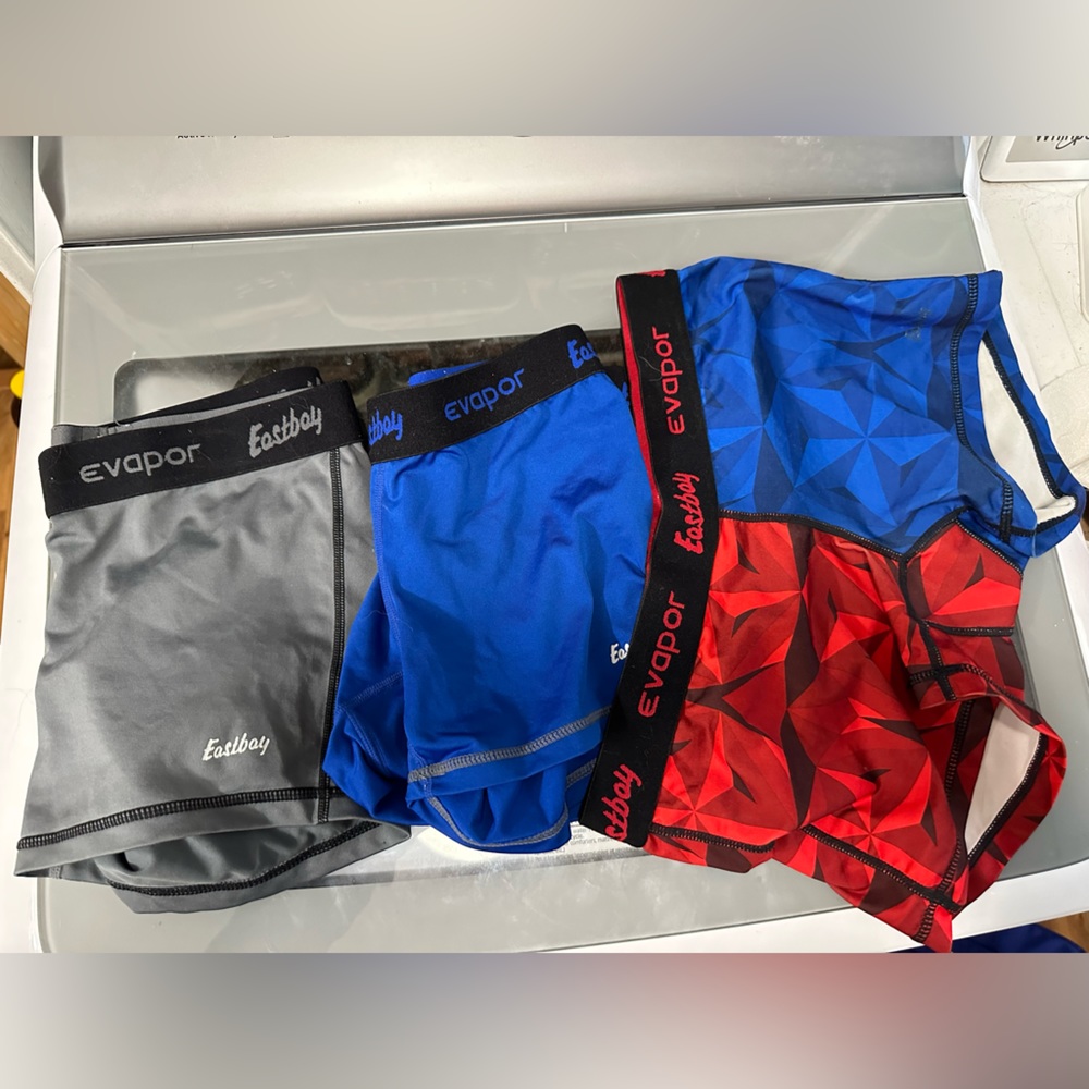 Eastbay Spandex Shorts- 3 pairs, medium